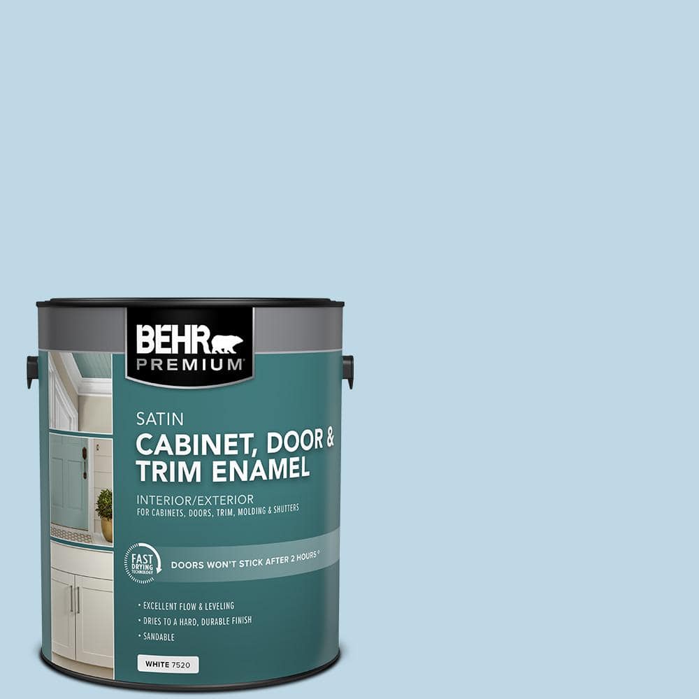 BEHR PREMIUM 1 gal. M5001 Tinted Ice Satin Enamel Interior