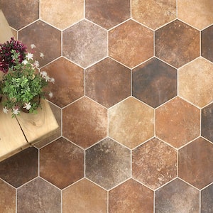 Hayes Marron 7.87 in. x 9.44 in. Matte Porcelain Floor and Wall Tile (9.84 sq. ft./Case)