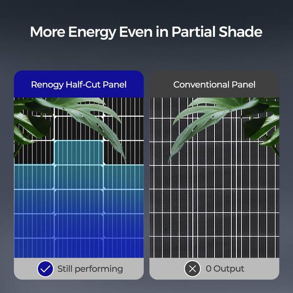 Renogy Bifacial 115-Watt 12-Volt Solar Panel Monocrystalline PV