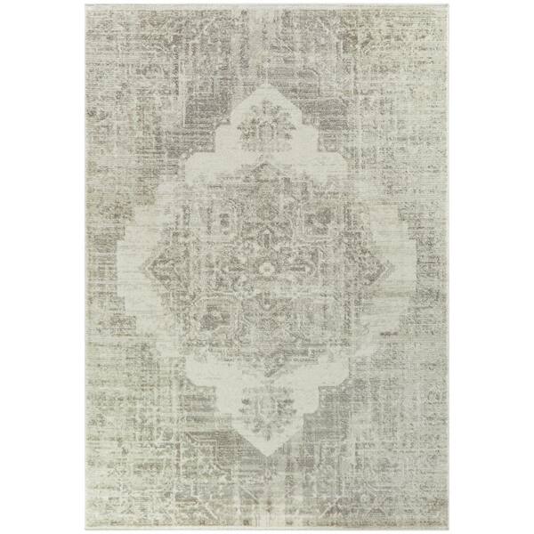BALTA Delacroix Taupe 5 ft. x 8 ft. Vintage Oriental Area Rug