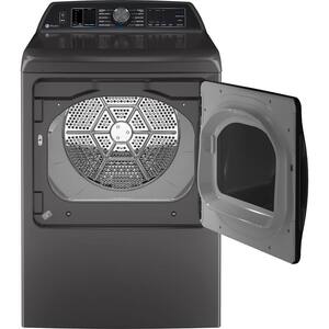 Profile 7.4 cu. ft. Electric Dryer in Diamond Gray with Steam, Sanitize Cycle and Sensor Dry, ENERGY STAR