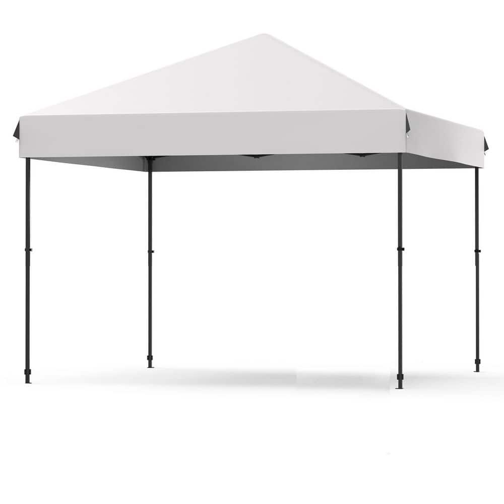 Pop Up Canopy Tent 10 ft. x 10 ft. Outdoor Canopy One-Person Set Up Heavy D