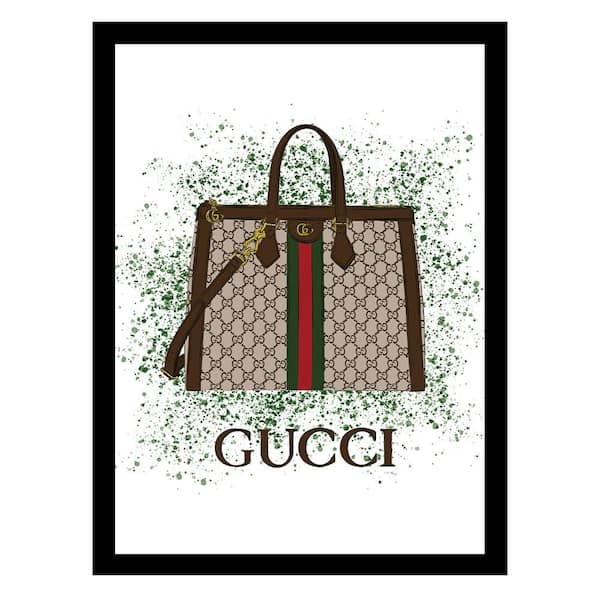 VENICE BEACH Collections High Fashion Designer Handbag by Fairchild Paris 1 Piece Framed Graphic Print Abstract Poster Art Print 18 in. x 14 in.