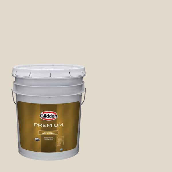 Glidden Premium 5 gal. PPG1024-2 Antique White Satin Exterior