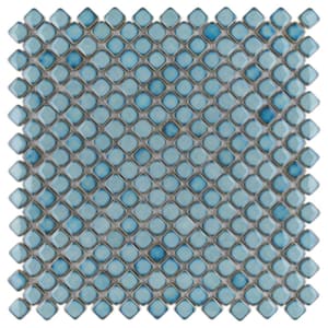 Hudson Diamond Marine 12-3/8 in. x 12-3/8 in. Porcelain Mosaic Tile (10.9 sq. ft./Case)