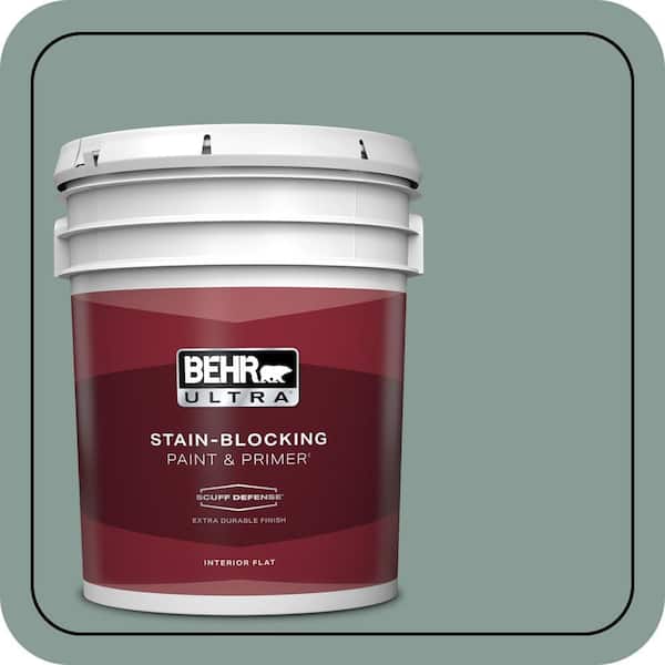 BEHR ULTRA 5 gal. #490F-5 Cloud Burst Extra Durable Flat Interior Paint & Primer