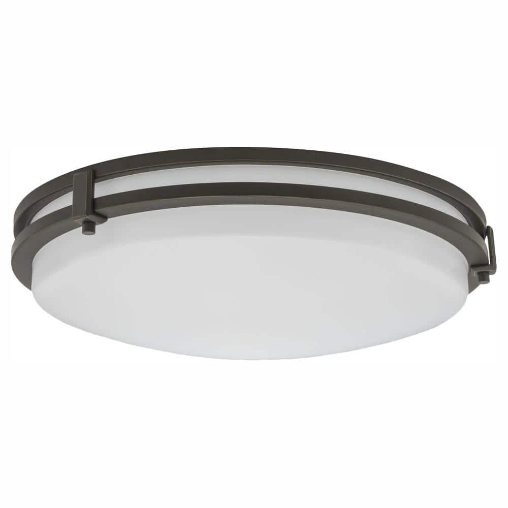 UPC 820476154294 product image for Saturn 16-Watt Antique Bronze Integrated LED Flush Mount | upcitemdb.com