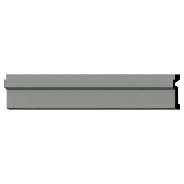 Ekena Millwork Bailey 4 in. D x 4 in. W x 96 in. L Polyurethane Crown Moulding