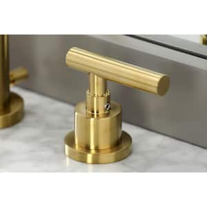 Manhattan 8 in. Widespread 2-Handle Bathroom Faucet in Brushed Brass