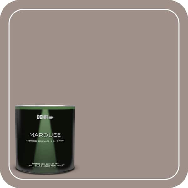 BEHR MARQUEE 1 qt. #780B-5 Cheyenne Rock Semi-Gloss Enamel Exterior Paint & Primer