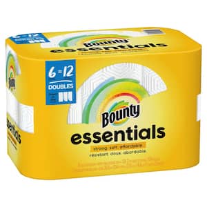 Essentials, White, Select-a-Size Paper Towel Roll (6 Double Rolls)