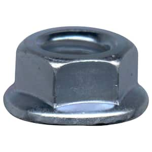 M10-1.50 Zinc-Plated Metric Flange Lock Nut (2-Piece per Bag)