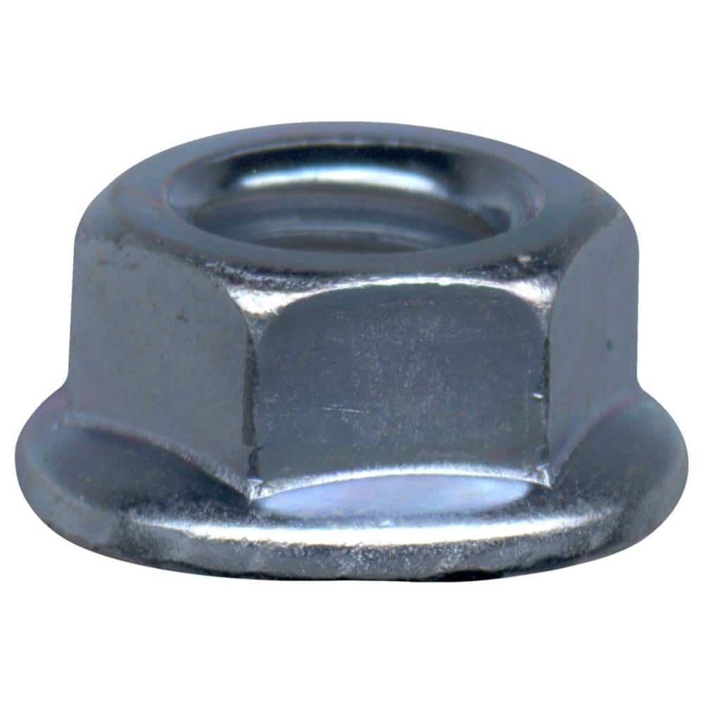 Everbilt #6-32 tpi Zinc-Plated Steel Serrated Lock Nuts (4-Piece per Bag)  800608 The Home Depot