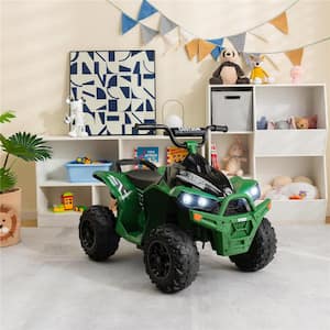 12-Volt Battery Powered Kids Ride On ATV Electric 4-Wheeler Quad Car with MP3 and Light