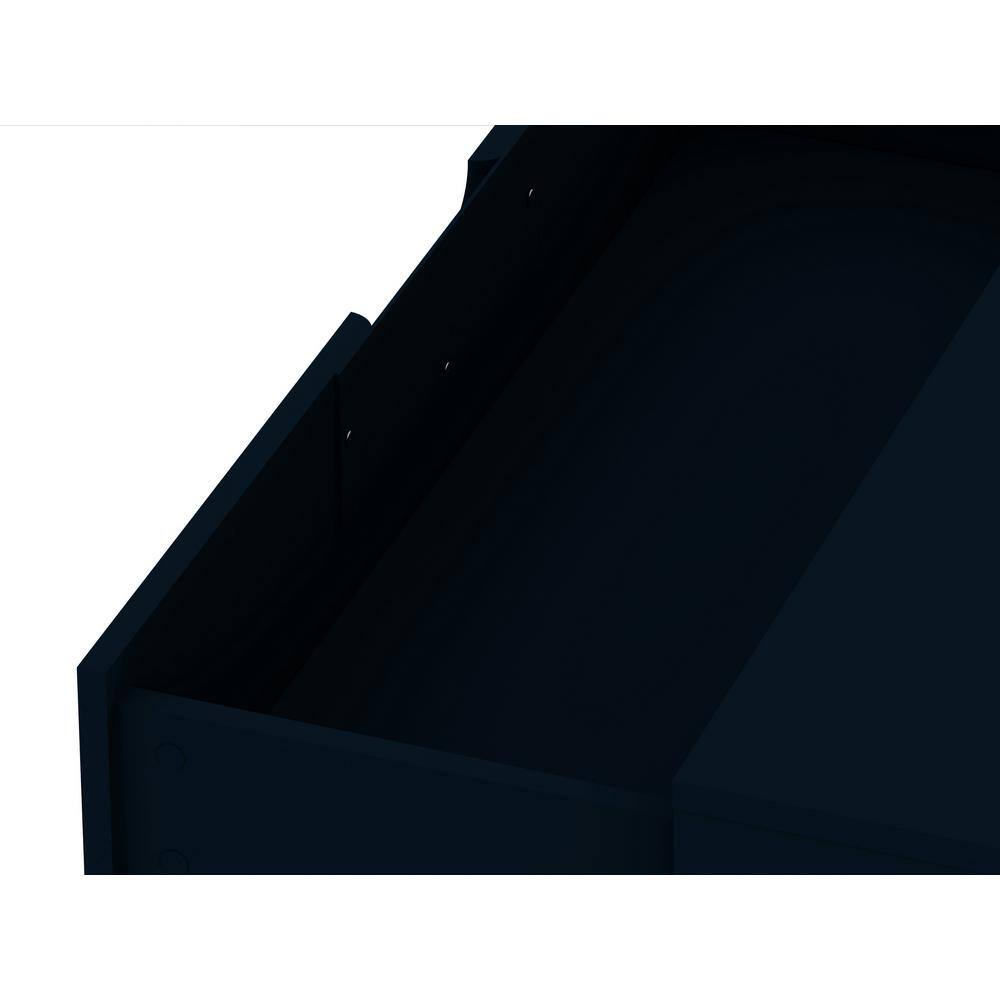 Tatiana Midnight Blue 3-Drawer Mid-Century Modern Dresser