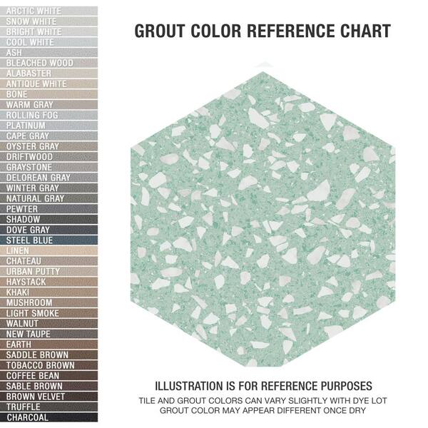 Merola Tile Venice Hex Mint 8-5/8 in. x 9-7/8 in. Porcelain Floor