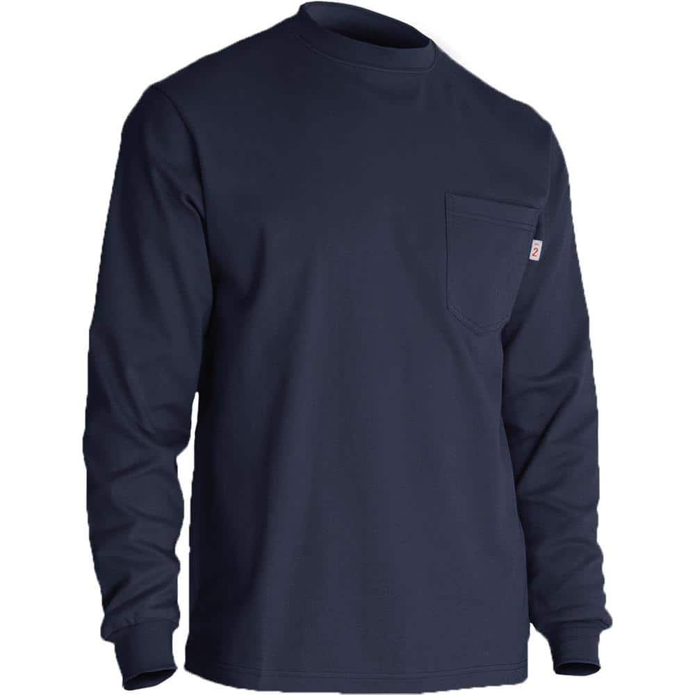 Men's X-Large Navy Cotton AR/FR Long Sleeve T-Shirt, 10.6 cal/sq. cm price history on PriceWatchPro