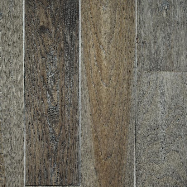 Blue Ridge Hardwood Flooring Take Home Sample- Hickory Heritage Grey Solid Hardwood Flooring - 5 in. x 7 in.
