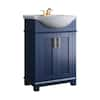 Fresca Hudson 24 in. W x 17 in. D x 35 in. H Bathroom Vanity in Royal ...