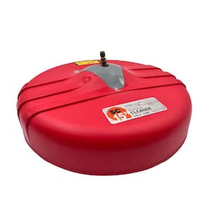 3200 Max Psi, 15 in. Dia Rotary Surface Cleaner for Pressure Washer in Red