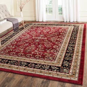 BEIGE BLACK RED TRADITIONAL RUG FLORAL PATTERN NEW AREA RUGS SMALL X LARGE SIZE 