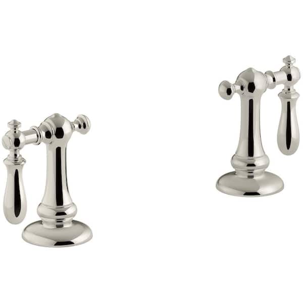 KOHLER Artifacts Swing Lever 2-Handle Trim Kit, Vibrant Polished Nickel (Valve Not Included)