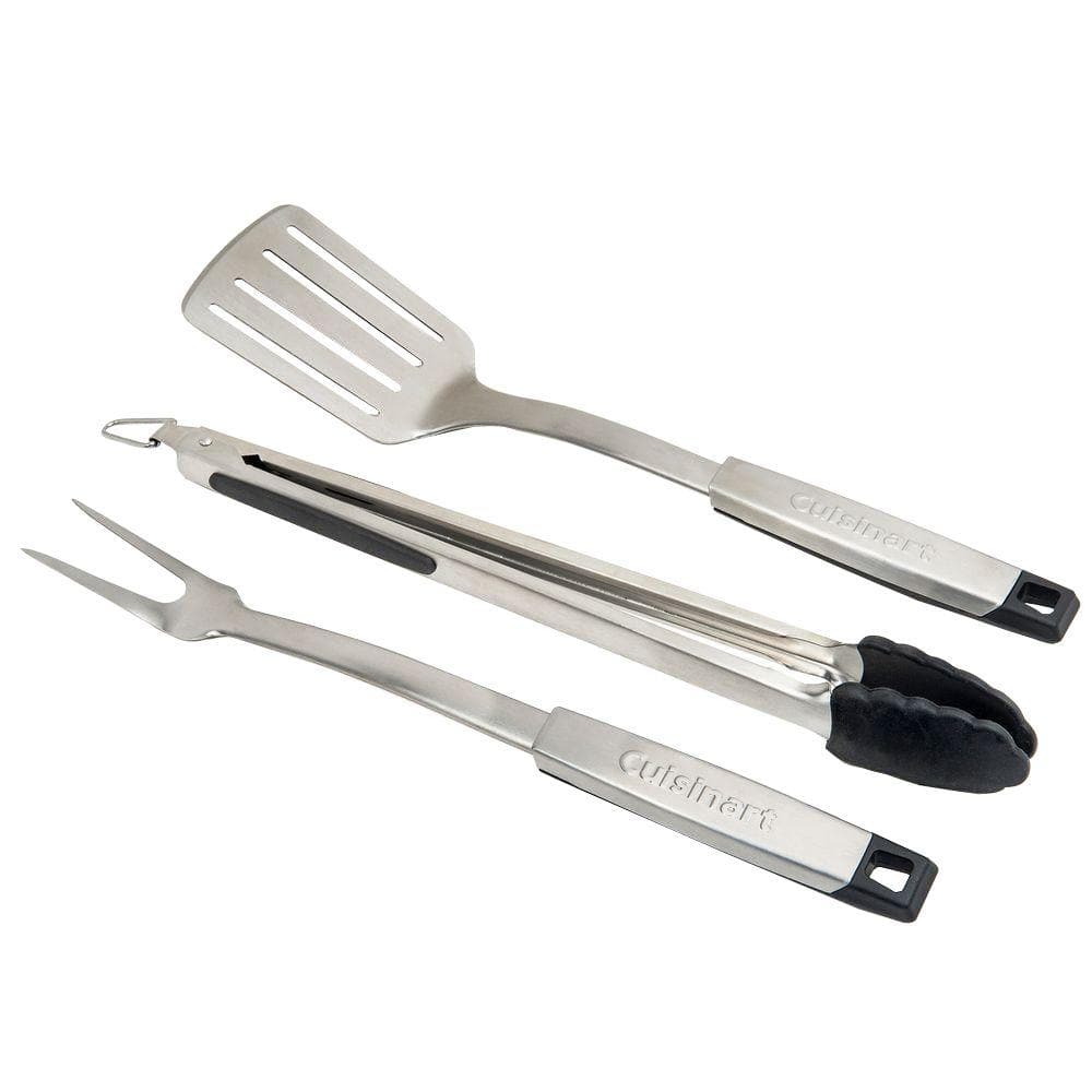 Cuisinart CGS-1000 Faltgrill-Werkzeug-Set – 4-teilig Mit Spatel, Zange, Gabel & Tragetasche