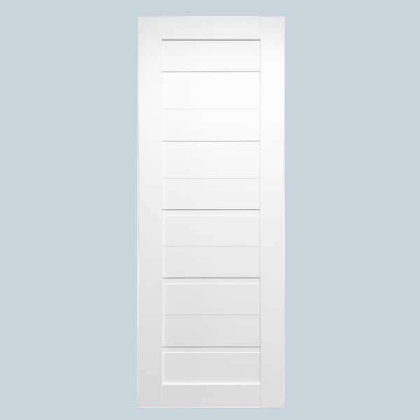 Valusso design doors Labella 36 in. x 80 in. No Bore Solid Core White Prefinished Wood Interior Door Slab