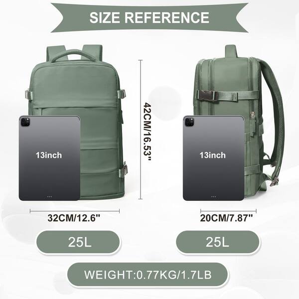 Wudkey Waterproof Travel Backpack for Women Men,Carry on Backpack, Outdoor  Sports Rucksack Casual Daypack, Olive Green QM8V28_7 - The Home Depot