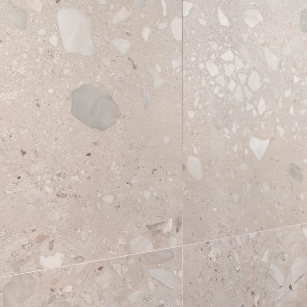 Ivy Hill Tile Sarto Grande Warm Gray 35 in. x 35 in. Terrazzo Look