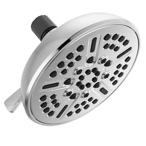 8-Spray Patterns 1.75 GPM 5.94 in. Wall Mount Fixed Shower Head in Chrome