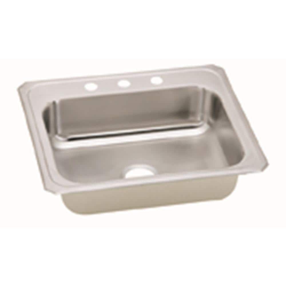 Elkay 25" Stainless Steel Single Bowl Drop-In Kitchen Sink