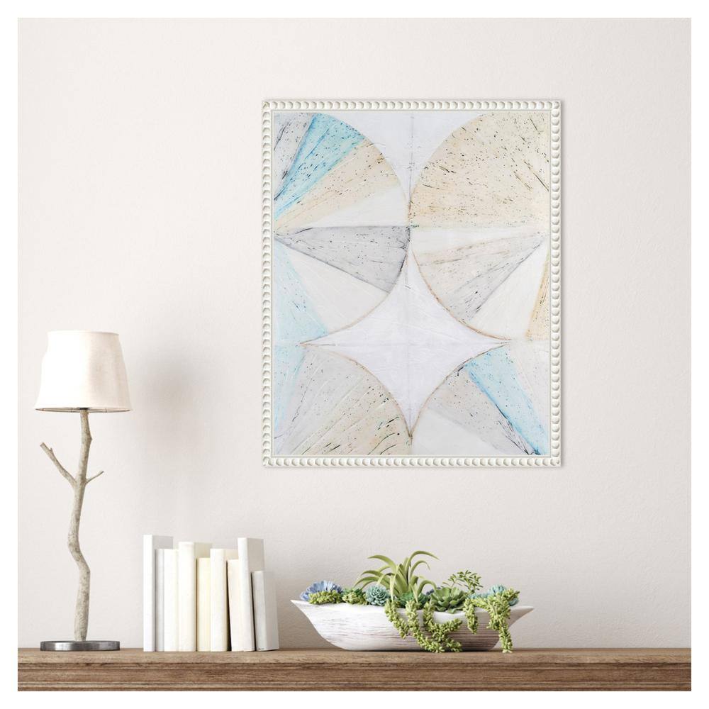 Vanna Lam Abstract Geometric Canvas Art in White Frame