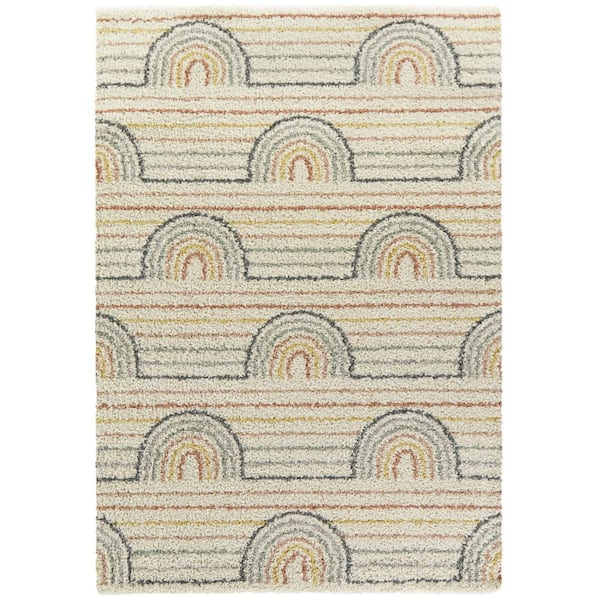 Hailey Cream 6 ft. 7 in. x 9 ft. Novelty Area Rug