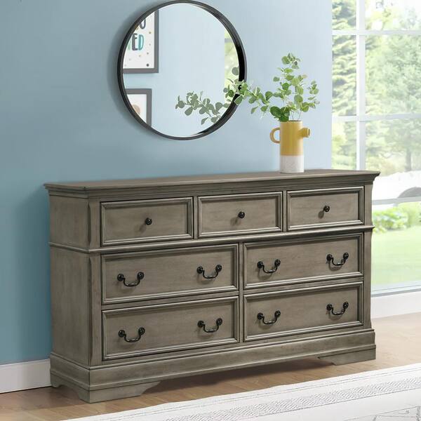 Brown gray deals dresser