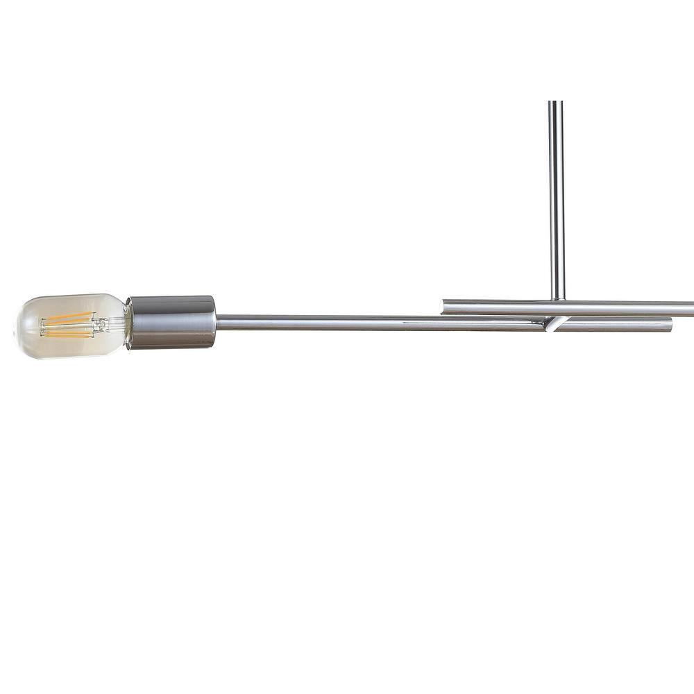 Turing 30.5" Adjustable Chrome LED Linear Pendant