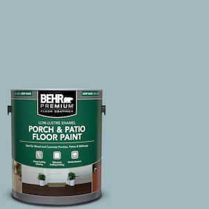 1 gal. #PFC-51 Nautical Blue Low-Lustre Enamel Interior/Exterior Porch and Patio Floor Paint