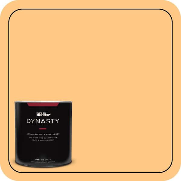 BEHR DYNASTY 1 qt. #290B-5 Torchlight Matte Interior Stain-Blocking Paint and Primer