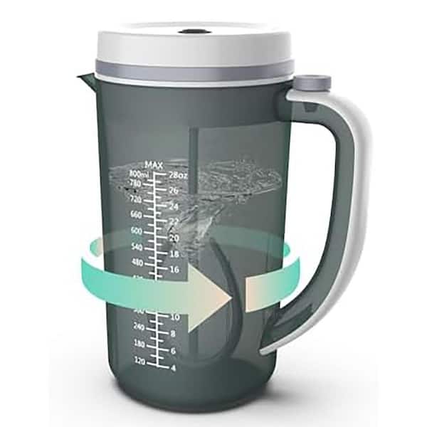 Electric Motorized Baby Formula Mixer Pitcher BPA-Free Portable Mixing No Drip Spout Locking Lid Formula Dispenser