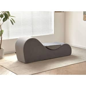 Ergon Yoga-For High Density Polyurethane Polyester Foam Chaise Lounge in Brown