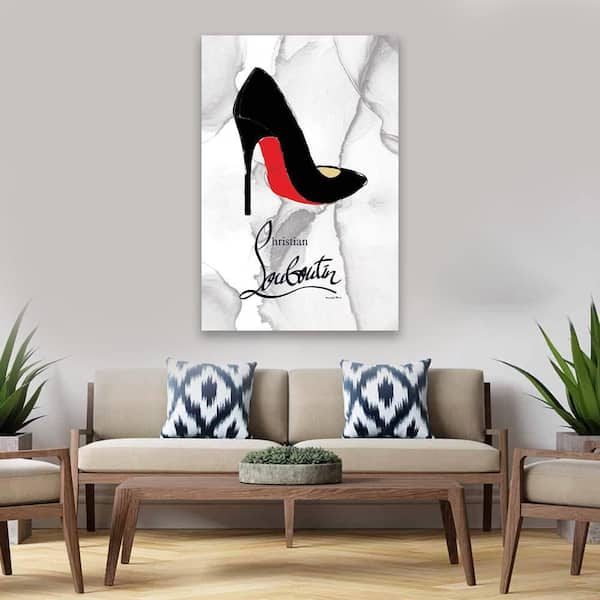 VENICE BEACH Collections Glam Black and Red Classy Pump Heel by Fairchild Paris 1-Piece Unframed Abstract Poster Art Print 20 in. x 30 in.