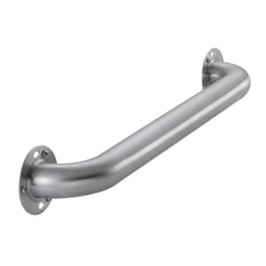 18 in. x 1-1/2 in. Exposed Screw ADA Compliant Grab Bar in Brushed Stainless Steel