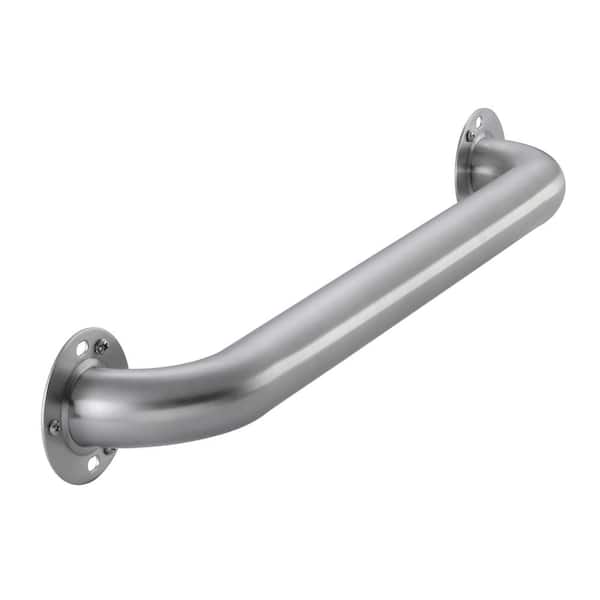 Glacier Bay 18 in. x 1-1/2 in. Exposed Screw ADA Compliant Grab Bar in Brushed Stainless Steel