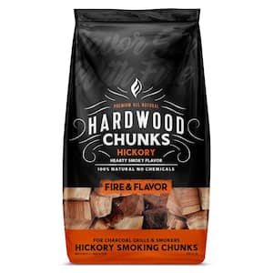 Premium All Natural Smoking Wood Chunks, 4 lbs., Hickory