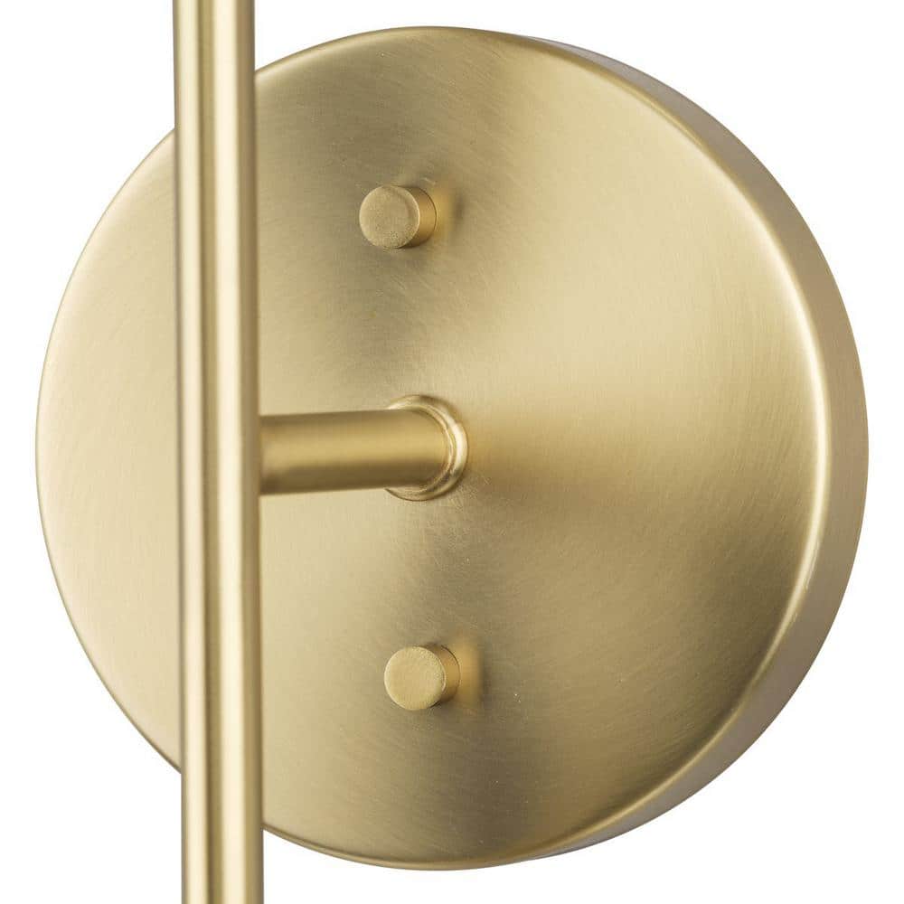 Haas 24" Brushed Bronze 2-Light Wall Sconce with Opal Glass