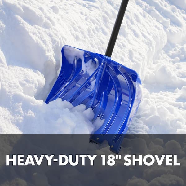 Snow Joe 51 in. Polypropylene Handle Steel Snow Shovel/Pusher