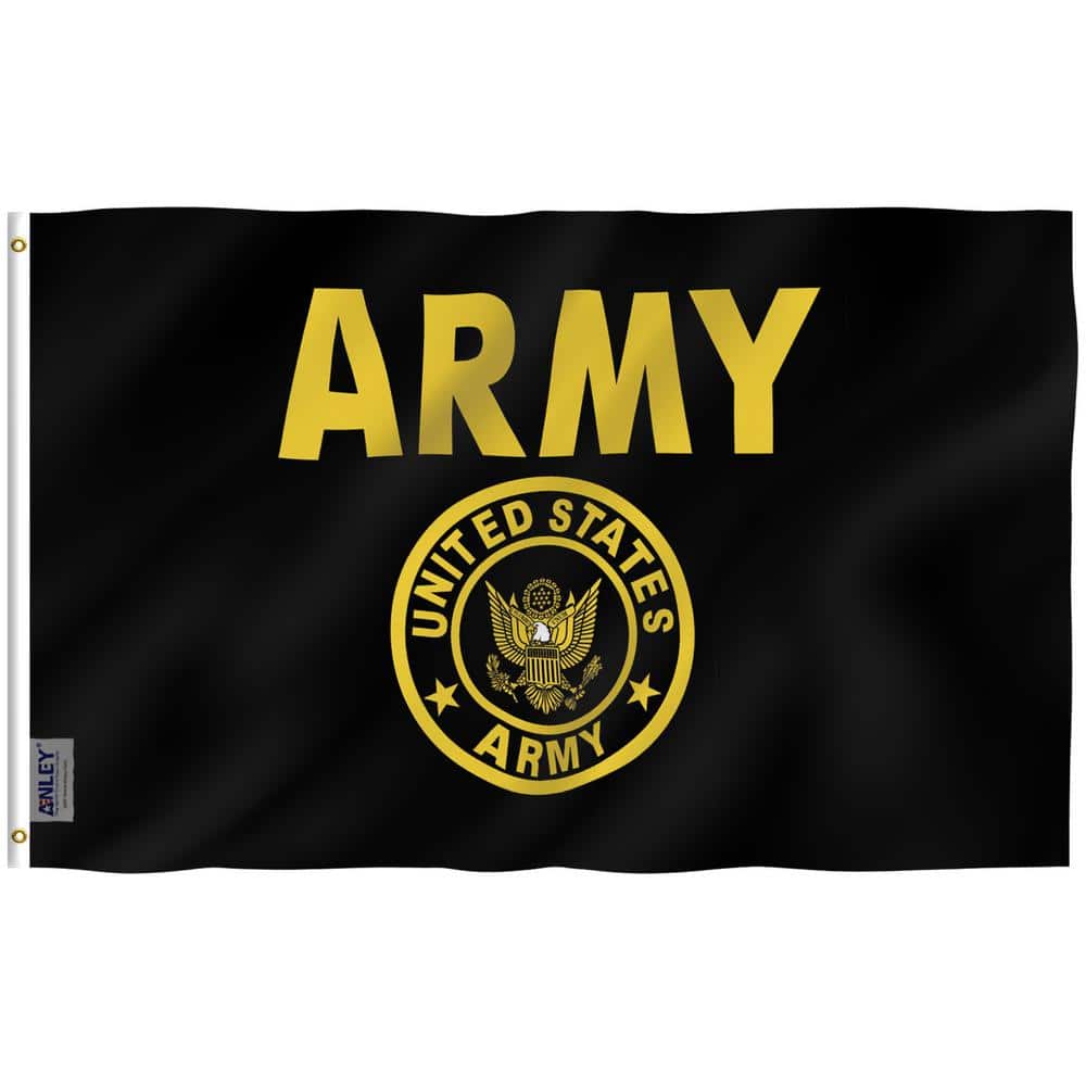 Fly Breeze 3 ft. x 5 ft. Polyester US Army Crest Flag 2-Sided Flag Banner w