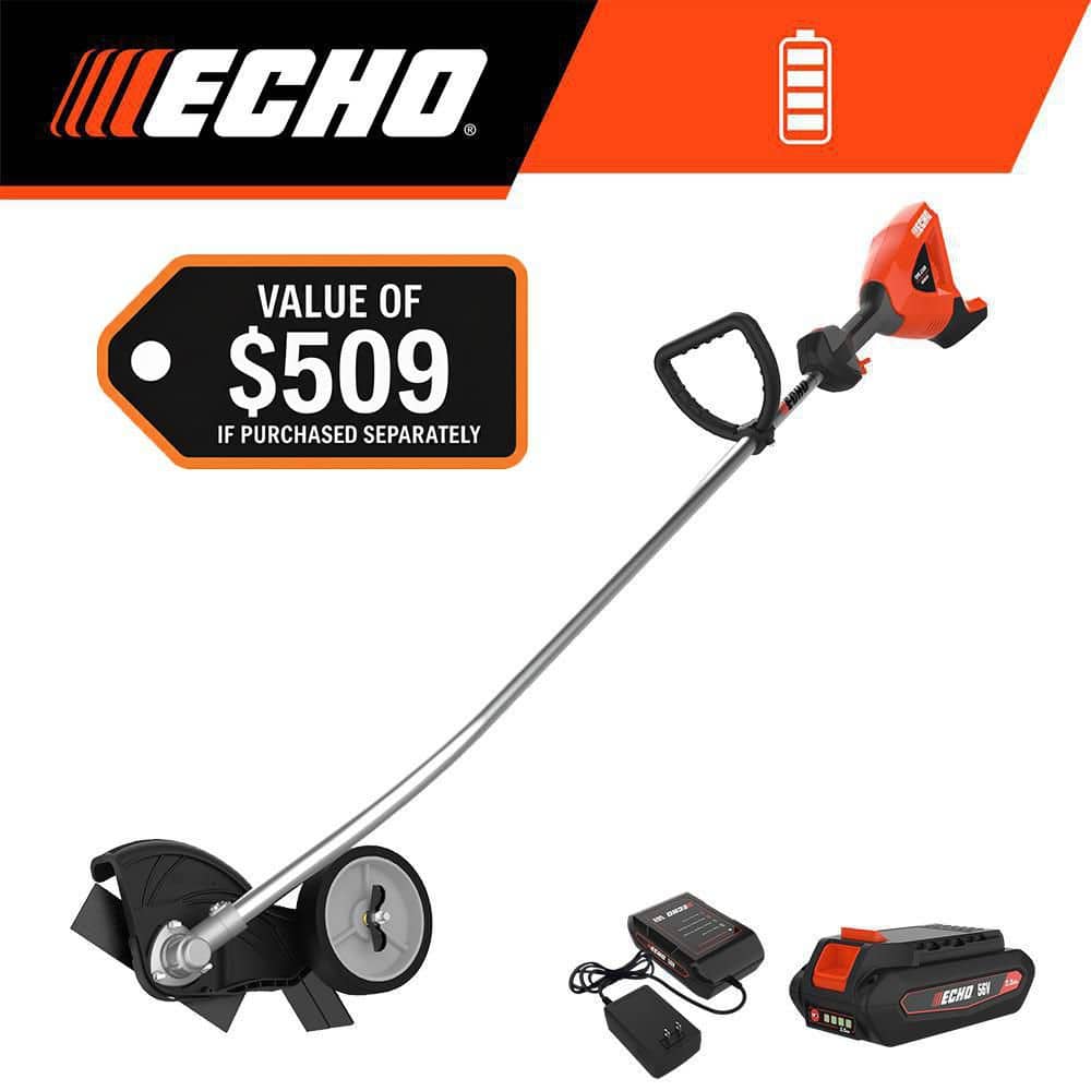 ECHO 56-Volt Cordless Battery Powered Brushless Lawn Edger with