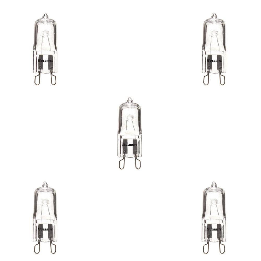 T4 G9 Bi-pin Clear Dimmable Halogen Bulb, 35W