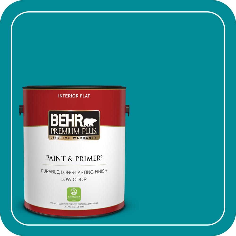 1 gal. #510B-7 Empress Teal Flat Low Odor Interior Paint & Primer price history on PriceWatchPro